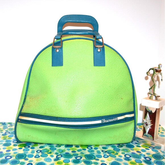 Vintage Bowling Bag Rocking Retro 60s Mod - Picture 1 of 7